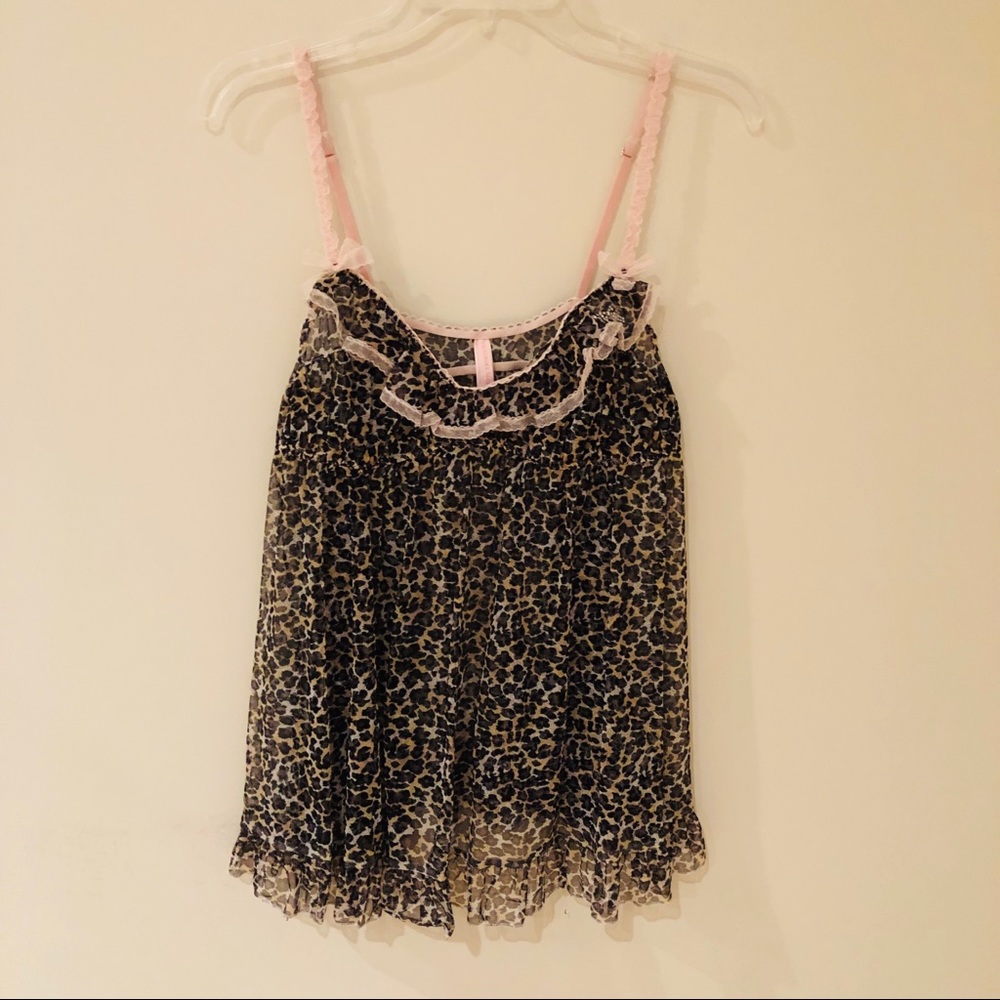 Victoria’s Secret leopard PJ top/nightgown